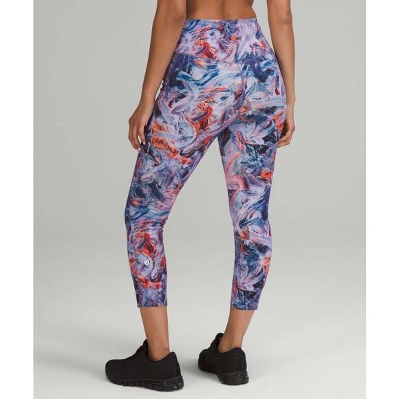 Lululemon Women's‎ Plus Size 20 Blue/Purple High-Rise Crop Leggings 23" - Picture 2 of 10